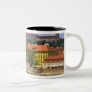 Tasse 2 Couleurs Vue sur le château et la ville de Prague par Vltav