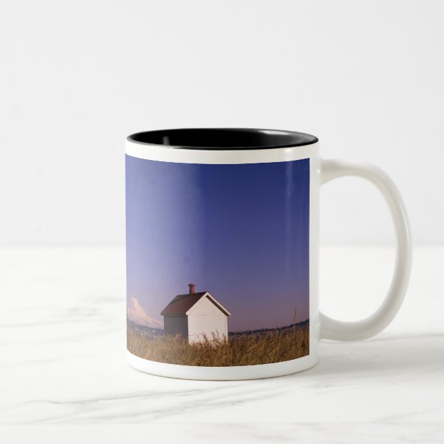 Tasse 2 Couleurs WA, île Maury, phare de Point Robinson, (Droit)