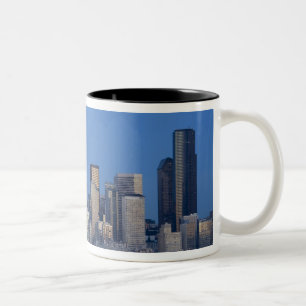 Tasse 2 Couleurs WA, Seattle, ligne d'horizon de Seattle et Elliott