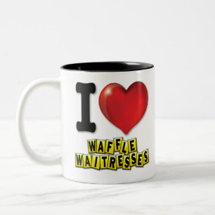 Tasse 2 Couleurs Waffle I Heart