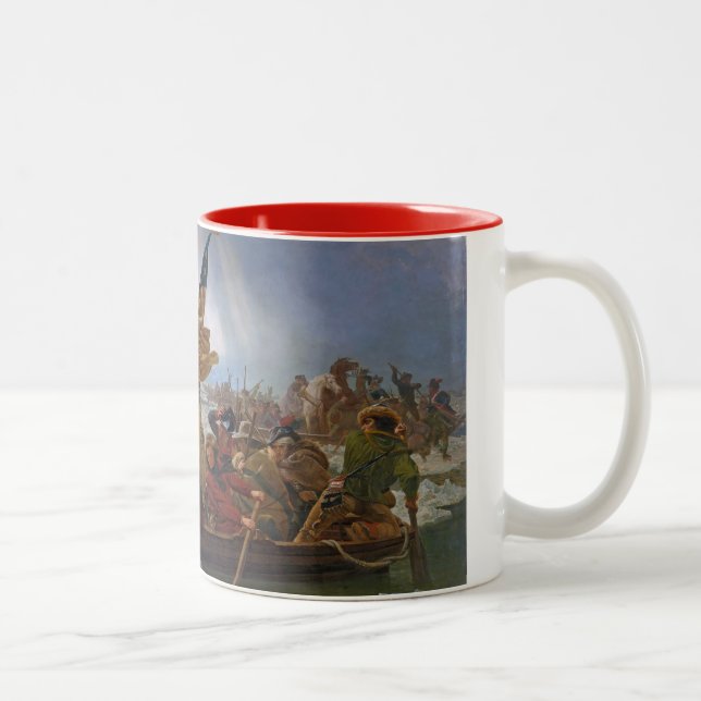 Tasse 2 Couleurs Washington croisant le fleuve Delaware (Droit)