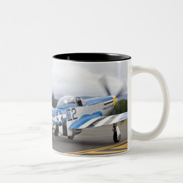 Tasse 2 Couleurs Washington, Olympia, airshow. militaire (Droit)