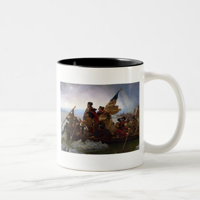 Tasse 2 Couleurs Washington traversant le Delaware Art (Droit)