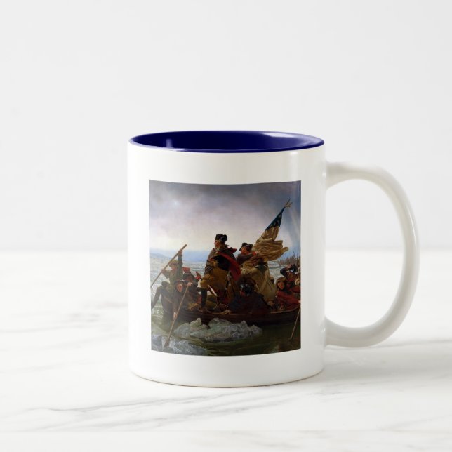 Tasse 2 Couleurs Washington traversant le Delaware Art (Droit)
