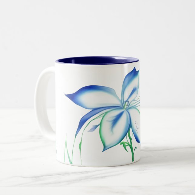 Tasse 2 Couleurs Waterflower 2 (Devant gauche)