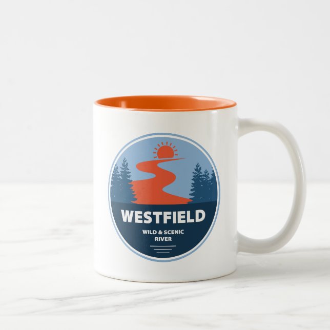 Tasse 2 Couleurs Westfield Wild Et Pittoresque River Massachusetts (Droit)