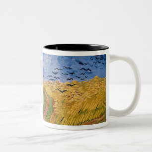 Tasse 2 Couleurs Wheatfield de Vincent van Gogh   avec des