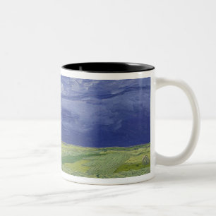 Tasse 2 Couleurs Wheatfields de Vincent van Gogh   sous le nuage