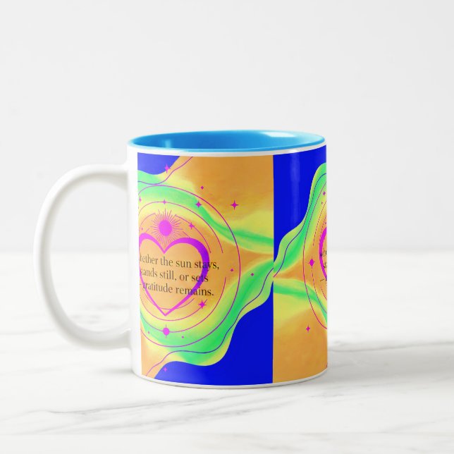 Tasse 2 Couleurs Where Love Gathers, Gratitude Remains | Valentine  (Gauche)