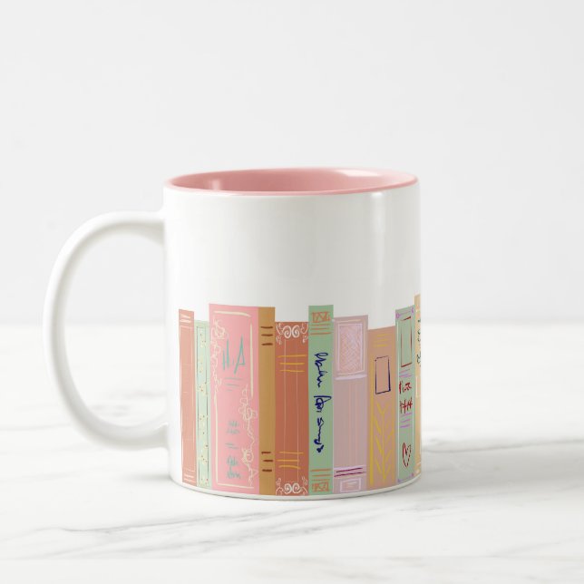 Tasse 2 Couleurs Whimsical Book Girly Bookshelf (Gauche)