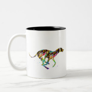 Tasse 2 Couleurs Whippet en cours
