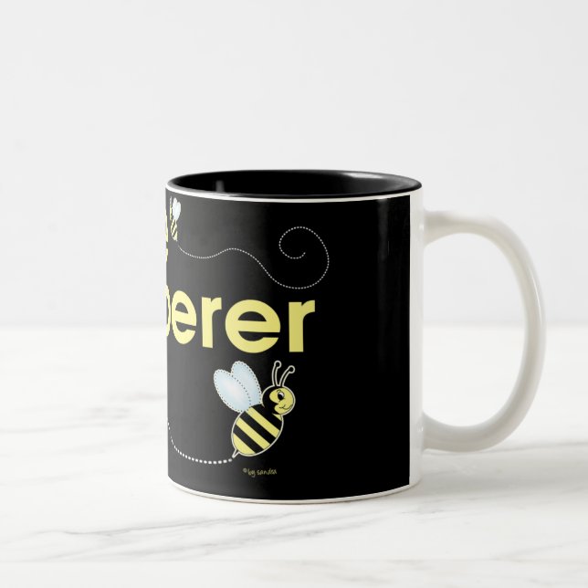 Tasse 2 Couleurs Whisperer d'abeille (Droit)