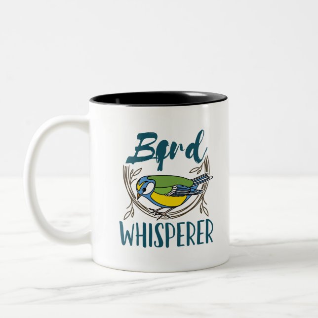 Tasse 2 Couleurs Whisperer d'oiseaux (Gauche)