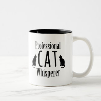 Tasse 2 Couleurs Whisperer professionnel de chat