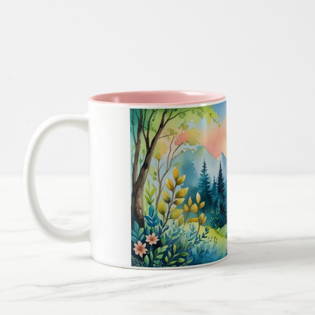 Tasse 2 Couleurs Whispering Forest à Dawn (Gauche)