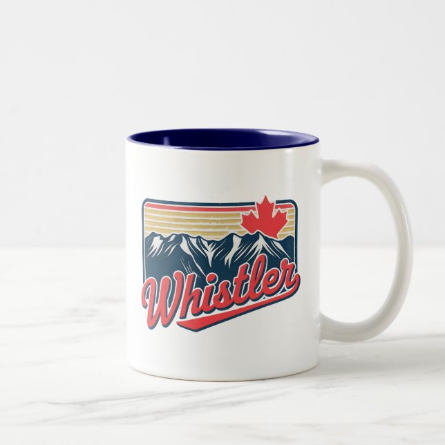 Tasse 2 Couleurs Whistler BC Canada (Droit)
