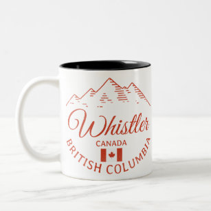Tasse 2 Couleurs Whistler BC Canada Mountain Design