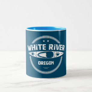 Tasse 2 Couleurs White River Oregon Kayak