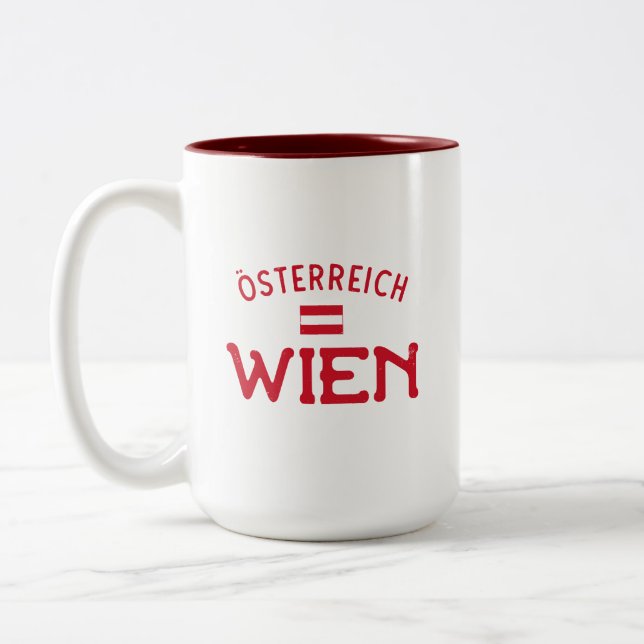 Tasse 2 Couleurs Wien Osterreich (Vienne Autriche) (Gauche)