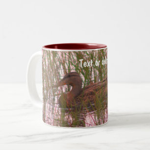 Tasse 2 Couleurs Wild Brown Duck Nature Personnalisé