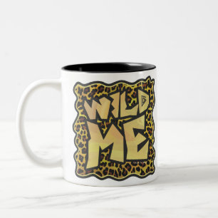 Tasse 2 Couleurs Wild Me Leopard Brown et jaune