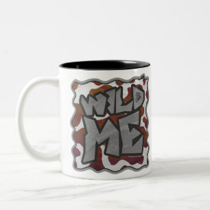 Tasse 2 Couleurs Wild me Vache Brown et blanche Impression