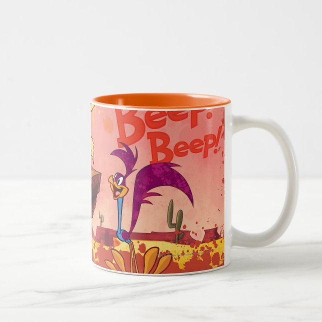 TASSE 2 COULEURS WILE E. COYOTE™ & ROAD RUNNER™ BEEP BEEP! (Droit)
