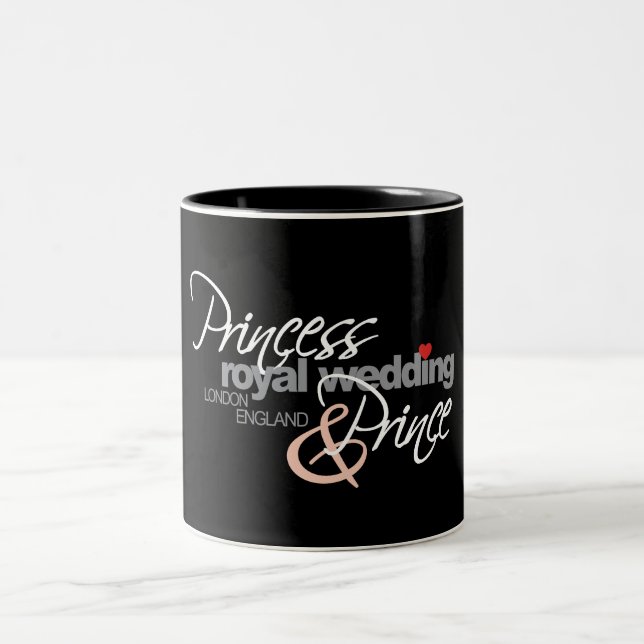 Tasse 2 Couleurs William & Kate Mariage royal (Centre)
