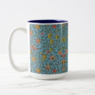 Tasse 2 Couleurs William Morris Beau feuillage Fruits colorés