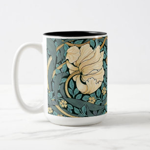 Tasse 2 Couleurs William Morris Pimpernel Motif Vintage à deux tons