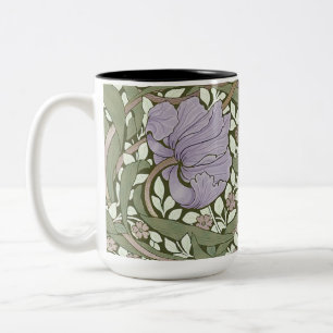 Tasse 2 Couleurs William Morris Pimpernel Motif Vintage Bicolore