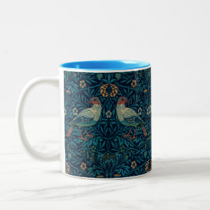 Tasse 2 Couleurs William Morris Vintage Floral Birds