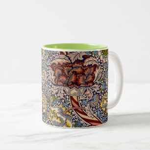 Tasse 2 Couleurs William Morris Wandle Bleu Nuit Floral Art