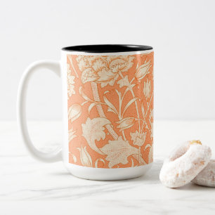 Tasse 2 Couleurs William Morris Wild Tulip célèbre motif