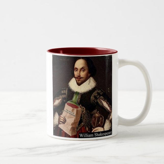 Tasse 2 Couleurs William Shakespeare (Droit)