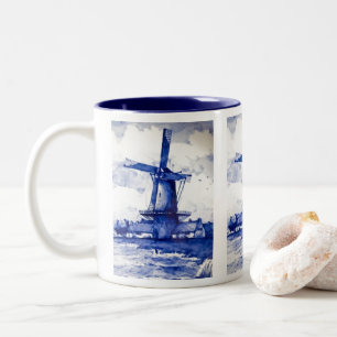 Tasse 2 Couleurs Windmill Bleu Delft