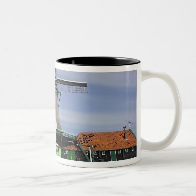 Tasse 2 Couleurs Windmill, Zaanse Schans, Hollande, Pays-Bas 3 (Droit)