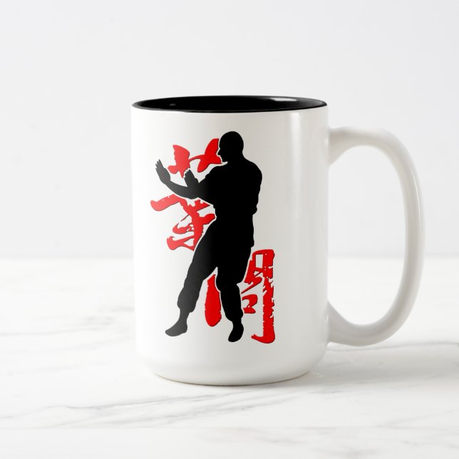 Tasse 2 Couleurs Wing Chun "Ip Man" (Droit)