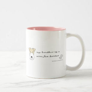 Tasse 2 Couleurs WireFoxTerrierBrotherJaune