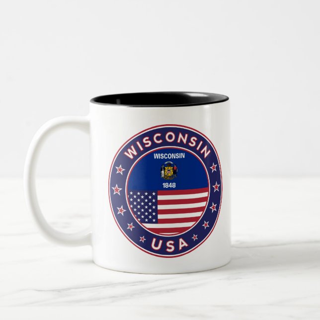 Tasse 2 Couleurs Wisconsin (Gauche)