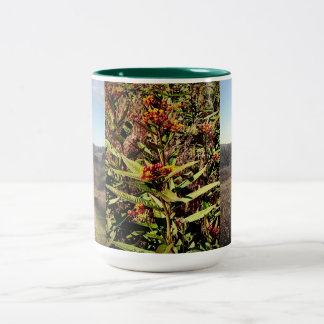 Tasse 2 Couleurs Wisconsin Fleur sauvage d'automne et bougie de caf