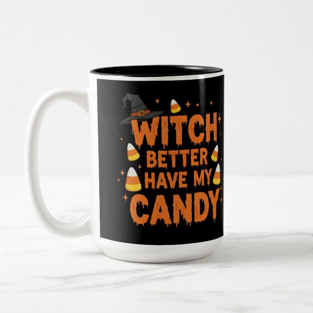 Tasse 2 Couleurs Witch Candy Tee (Gauche)