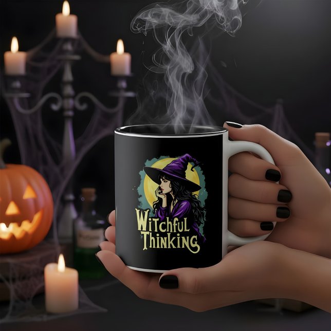 Tasse 2 Couleurs Witchfull Thinking Halloween Witch Thinking design (Créateur téléchargé)