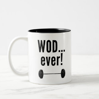 Tasse 2 Couleurs WODever ! - Cadeaux Crossfit-Inspirés de nouveauté