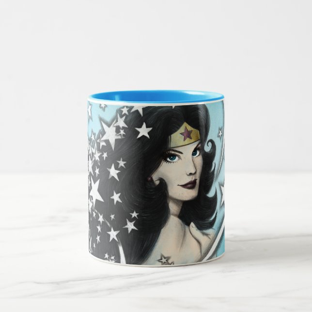 Tasse 2 Couleurs Wonder Woman and Stars (Centre)