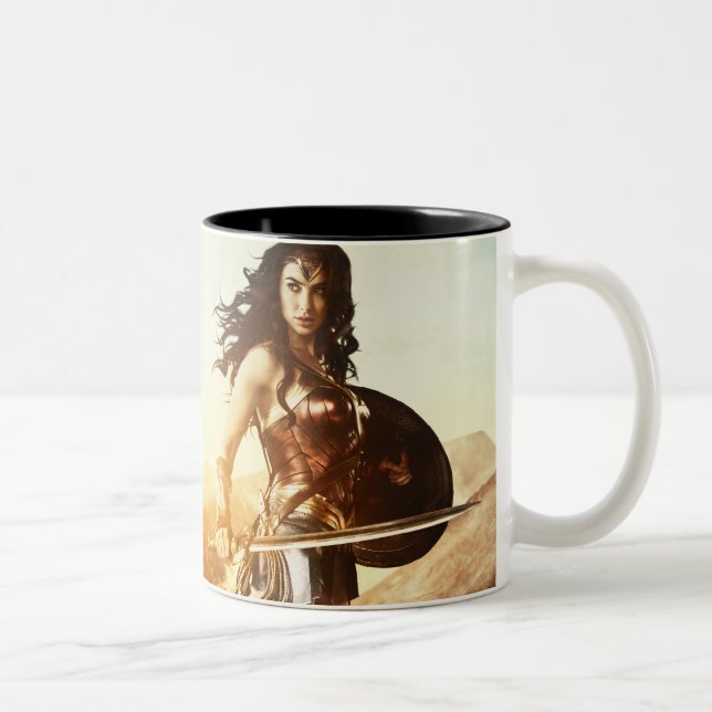 Tasse 2 Couleurs Wonder Woman Au coucher Du Soleil (Droit)