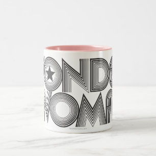 Tasse 2 Couleurs Wonder Woman B&W Logo 3