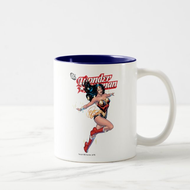 Tasse 2 Couleurs Wonder Woman Couverture de bande dessinée (Droit)