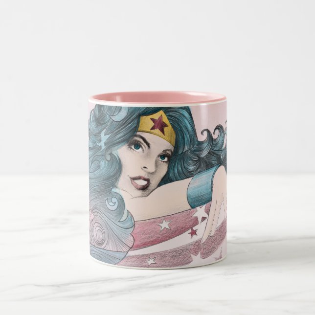 Tasse 2 Couleurs Wonder Woman Dolphin and Stripes (Centre)