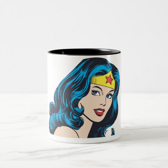 Tasse 2 Couleurs Wonder Woman Face (Centre)